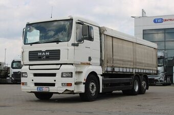 MAN TGA 26.460, 6X2, EURO 3, ZVEDACÍ NÁPRAVA, BOČNICE