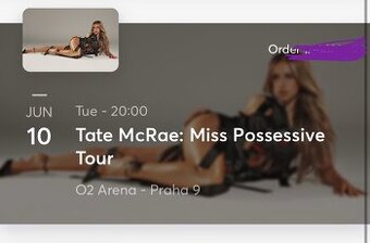 Tate McRae O2 10.6. U podia