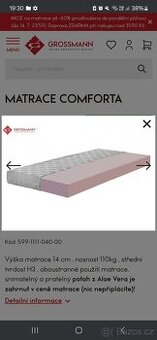 Matrace COMFORTA 120x200
