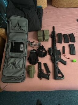 prodám airsoft set jednou použitý