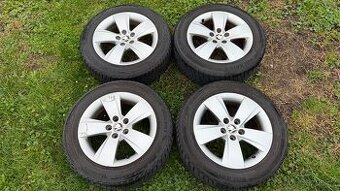 Alu kola Škoda 5x100, zimní pneu