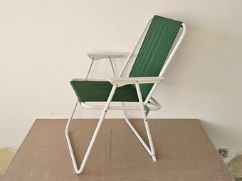 Skládací plážové / rybářské zelené křesílko