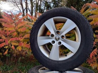 Originál ALU kola Škoda Superb R16 + zimní pneu