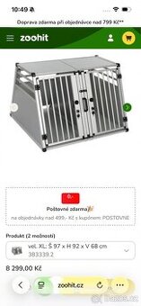 Přepravka dvojbox pro psy