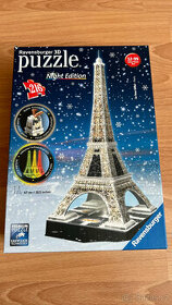 3D Puzzle Ravensburger noční edice Eiffelova věž
