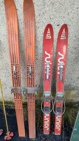 Dětské retro lyže + hůlky