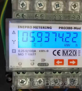 Elektroměr třífázový PRO380-Mod 0,25-100A