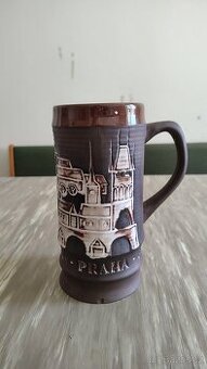 Retro kameninový hrací džbán Praha