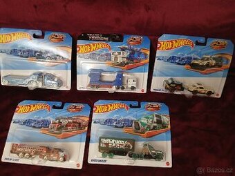 Hot wheels větší auta 5 ks nerozbalené