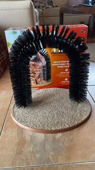 Masážní kartáč pro kočky - purrfect arch - 1