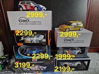 Rally 1:18 Lancia, Volkswagen, seat, Nissan, Ceny u foto