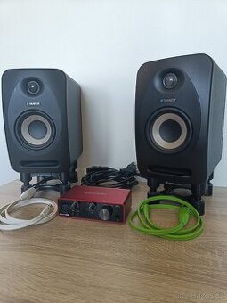 Focusrite Scarlett Solo 3th Gen, Tannoy Reveal 402, a další
