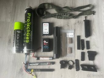Glock gen.4 (plyn) + příslušenství na zbraně