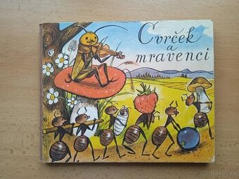 Čvrček a mravenci - kniha pro děti - ilustrace Kubasta