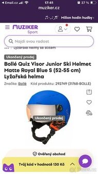 Lyžařská helma vel 52-55