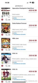 PS3 hry použité i zánovní, ceny na fotografii