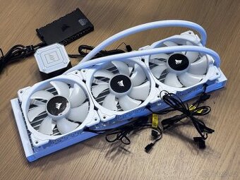 Corsair iCUE H150i Elite Capellix White 360mm + Commander