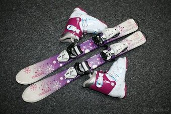 divčí lyže 80 cm , lyžaky Nordica