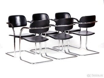 Chromované židle ve 100 % stavu, 6 kusů.