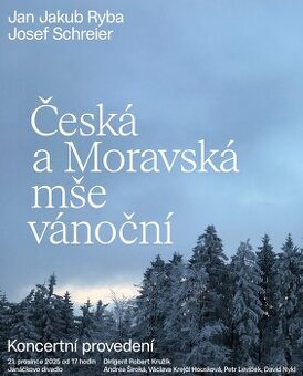 Lístek na "Česká a Moravská mše vánoční"