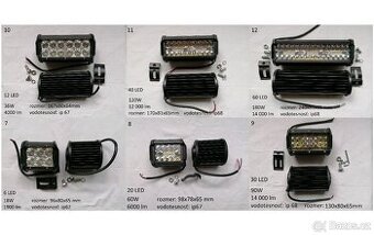 Prodám led diodové couvací pracovní světla rampa, combo