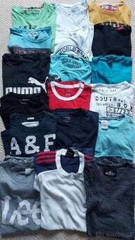 18× pánská trička S–M – balík pro další prodej