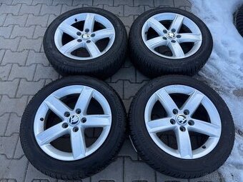 4x al kola 5x112 16 + pneu zimní 205/55 R16