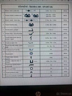 Gumové těsnění na ŠKODA Spartak
