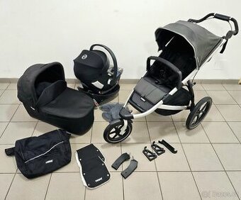 Trojkombinace Thule Urban Glide a Cybex se základnou a vybav