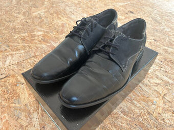 Barton - pánské černé polobotky č. 43