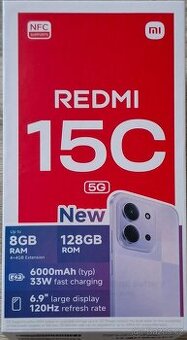 Nový Redmi 15C 8G 128gb
