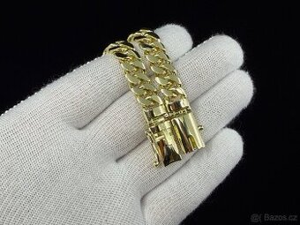 Zlaty naramek Kubánsky vzor 73g 14k 585/1000 3x punc Sk