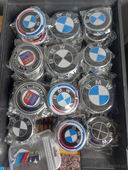 BMW logo, emblém, znak, krytky, čepičky, klíčenky