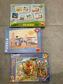 puzzle a pexeso 3+ medvídek Pooh 5+ - 1