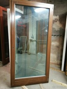 Prodám nové dřevěné okno a francouzské dveře  ditherm - 1