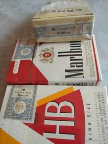 Sběratelské retro cigarebty