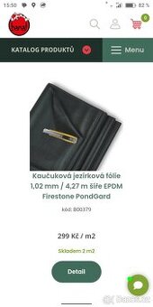 Jezírková gumová folie Firestone