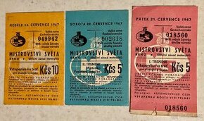 Vstupenky na Mistrovství světa silničních motocyklů 1967