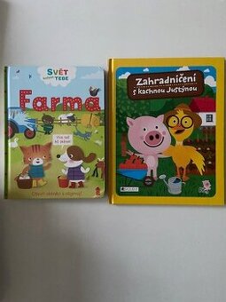Dětské knížky - Farma + Zahradničení s kachnou Justýnou