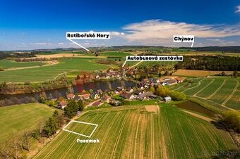 Stavební pozemek 1130 m2 Podolí u Ratibořských hor