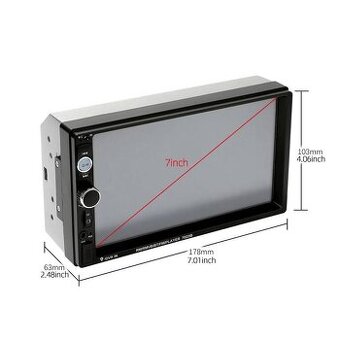 7-palcové HD Bluetooth dotykové autoradio ModelCM MP5 PLAYER