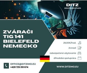 Svářeči TIG 141, Bielefeld, Německo