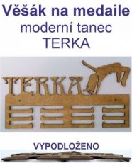 Věšák na medaile moderní tanec