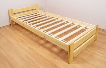 Postele z masivu 90x200 Bez roštu
