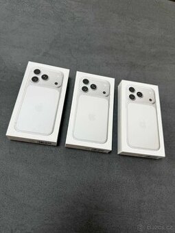 NOVÝ, NEROZBALENÝ, ZÁRUKA 24M, iPhone 17 Pro 256GB Silver