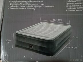 Veká vysoká Nafukovaci postel matrace nová