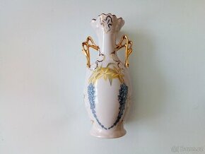 Secesní vázička - růžový porcelán Chodov