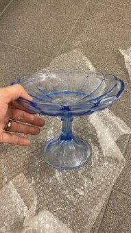 Modrý skeleněný set