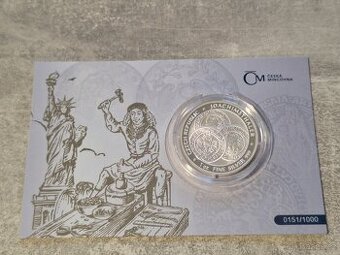 Stříbrná uncová investiční mince Tolar - 2022