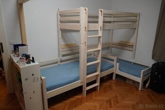 kvalitní patrové postele z masivu - DOMESTAV